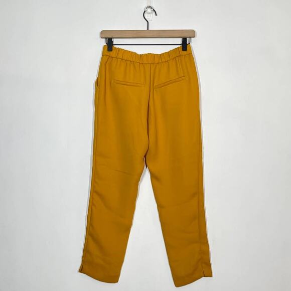 ZARA Legging Women's XS Yellow Mustard Trafaluc Collection Cropped Capri NWOT - Picture 2 of 9